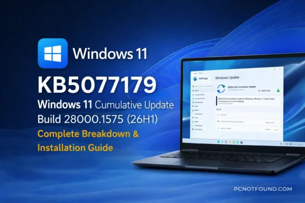 Microsoft Releases KB5077179 Windows 11 Update Build 28000.1575 (26H1): What’s Fixed & How to Install
