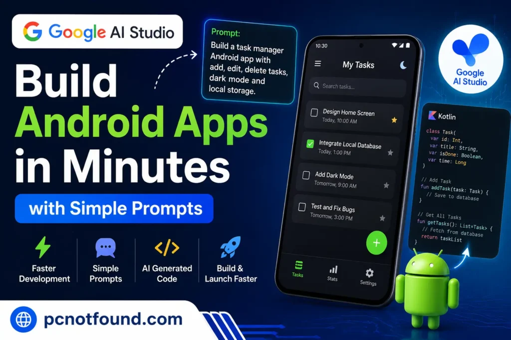 Build Android apps in minutes using Google AI Studio and AI prompts